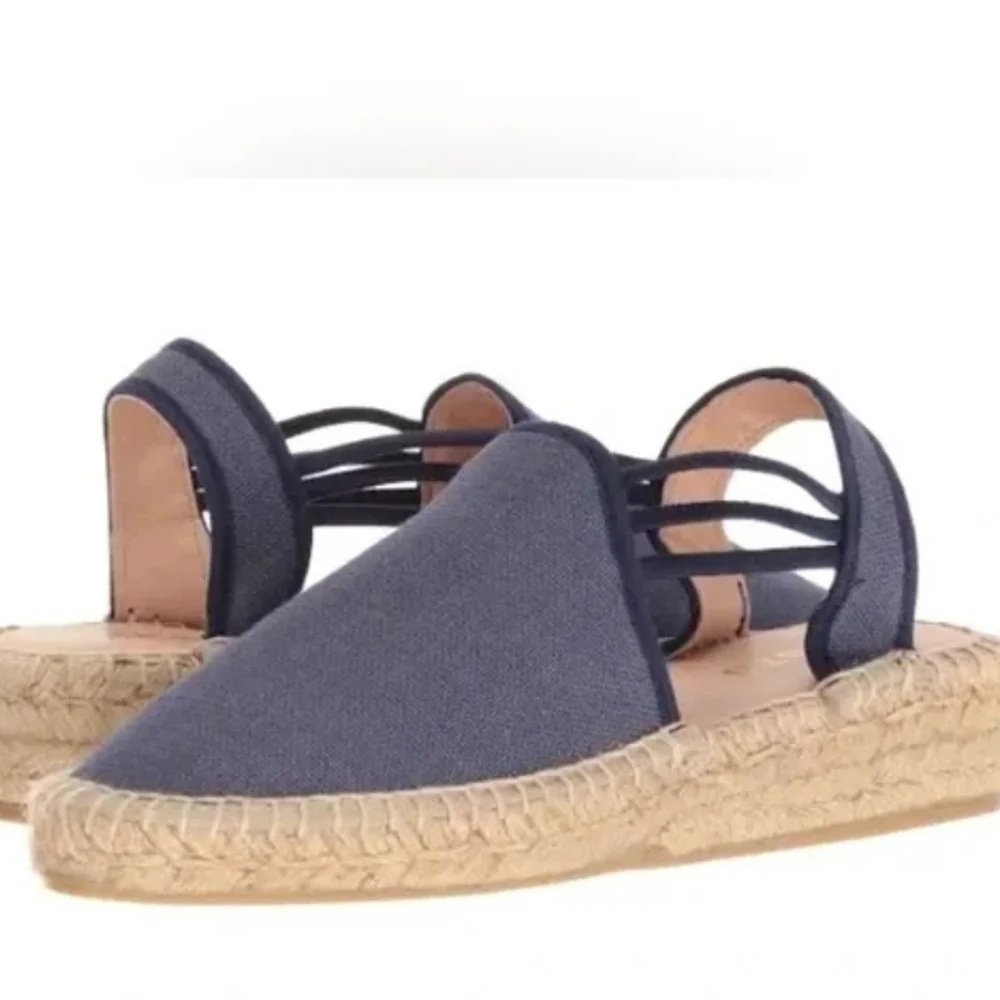 Sesto Meucci Womans Lino Slingback Canvas Espadrille Sandals